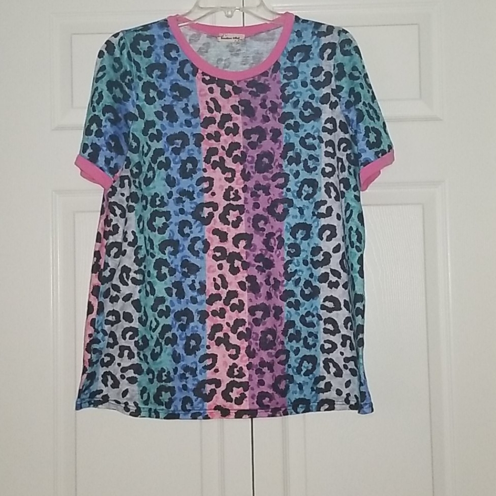 Southern Stitch Leopard Top
